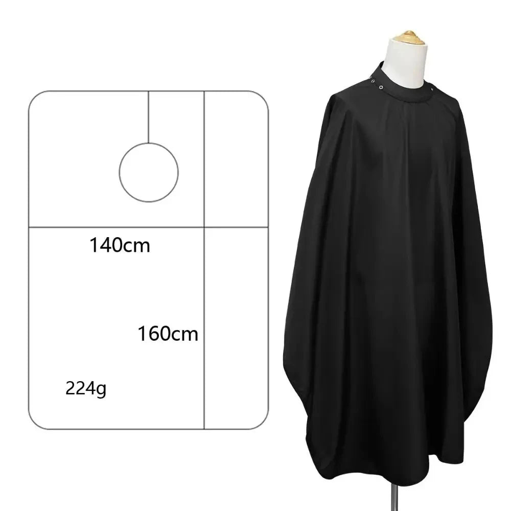 Professional Barber Cape Hair Cutting Cape Waterproof Silicone Collar Transparent Anti Static Salon Cape Eagle Shawl Style