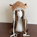 Fashion Warm Plush Ear Protection Hat Comfort Cold Protection Legwarmers Stockings For Christmas Holiday Parties Leg Warmers