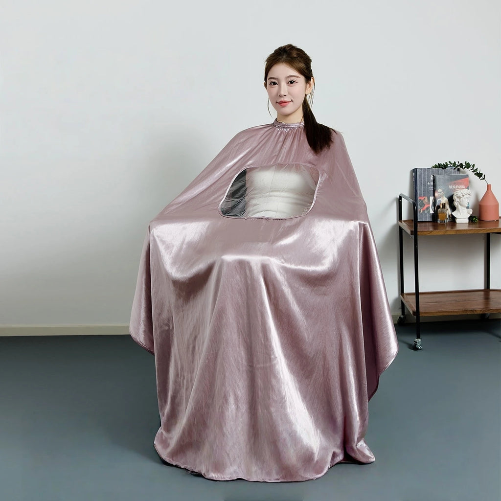 Large Size Hair Salon Hair Cutting Wrap Long Sleeve Hairdresser Robe Anti Hair Gown Barber Hairdressing Cloak Barbershop Apron