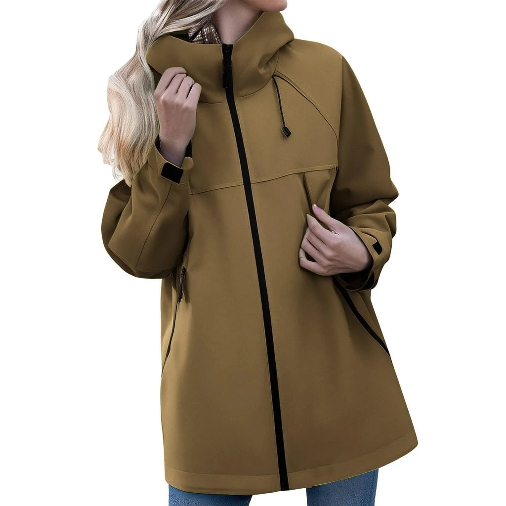 Women'S Jacket New Autumn Thin Coat Casual Windbreaker Female Protection Jacket Basic Zipper Coat Tops Chaquetas De Mujer