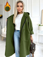 Plus Size - Plus Size - Women'S Plus Size Hooded Coat