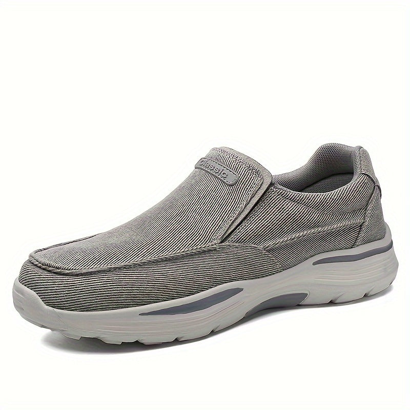 Men'S Slip-On Loafers - Beige & Brown Casual Shoes, Slip-On Closure,