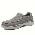 Men'S Slip-On Loafers - Beige & Brown Casual Shoes, Slip-On Closure,