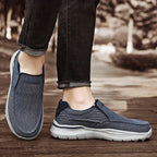 Men'S Slip-On Loafers - Beige & Brown Casual Shoes, Slip-On Closure,