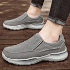 Men'S Slip-On Loafers - Beige & Brown Casual Shoes, Slip-On Closure,